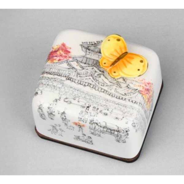HK Studio - Moony Ceramic Changdeokgung Palace Musical Paperweight Online now - Image 5