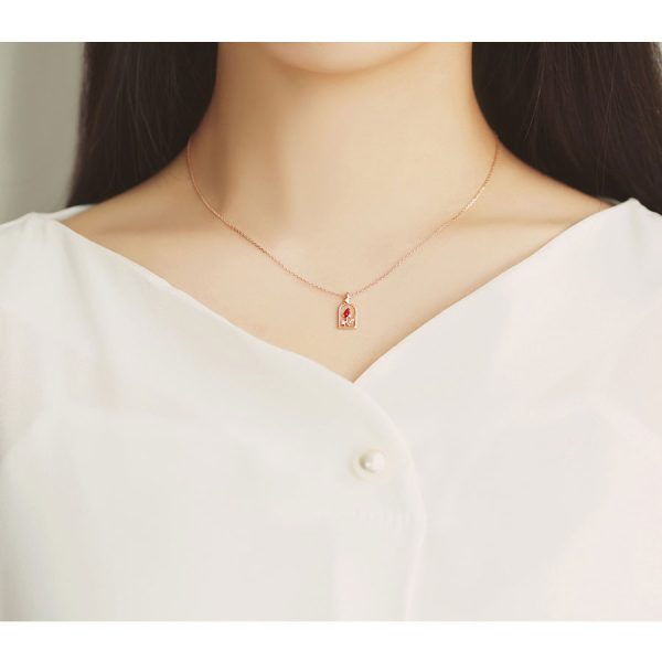 Le Petit Prince x OST - Pride Rose Rose Gold Necklace For Discount - Image 3