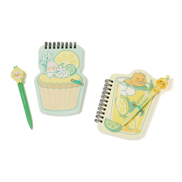 Kakao Friends - Lemon Terrace Notepad and Pen Set For Cheap