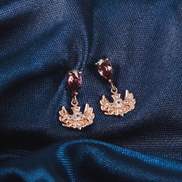 Saint Tail x Clue - Saint Illusion Cubic 10K Gold Earrings Fashion - Image 3