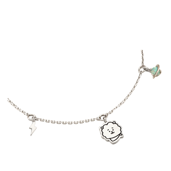 BT21 x OST - RJ Silver Bracelet Online Hot Sale - Image 4