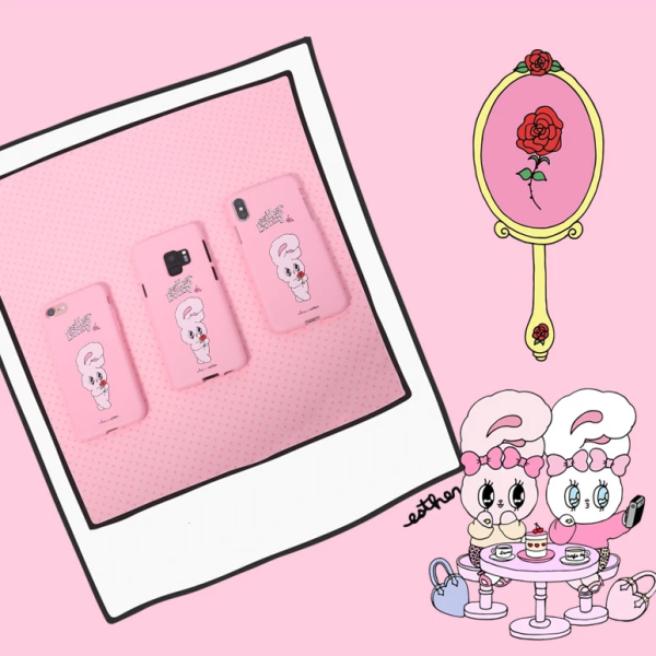 Clue X Esther Bunny - Strawberry Milk Phone Case for Galaxy S8 For Discount - Image 3