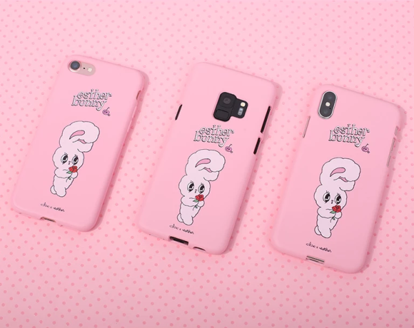 Clue X Esther Bunny - Strawberry Milk Phone Case for iPhone X   XS Cheap - Image 5