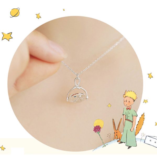 Le Petit Prince x OST - Double-sided Planet Silver Coin Necklace Online Hot Sale - Image 2