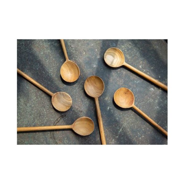 Bosan Pottery - Teak Round Long Spoon Hot on Sale - Image 2