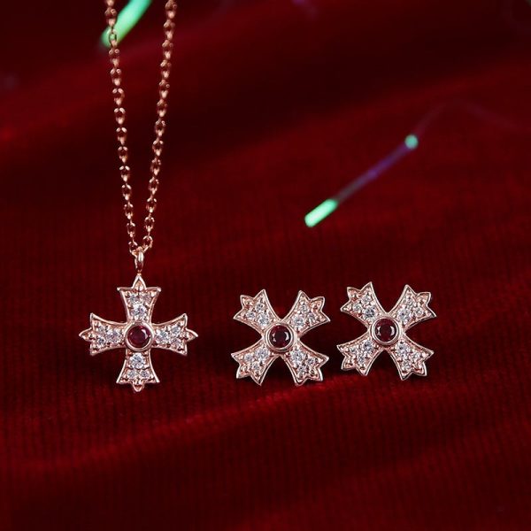 Saint Tail x Clue - Cross 10K Gold Earring Online Sale - Image 4