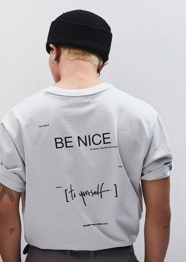 PLAC x MINO YOON - Be Nice Graphic T-Shirts Sale - Image 4