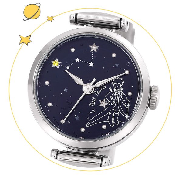 Le Petit Prince x OST - Blue Constellation Silver Mesh Watch Cheap - Image 3