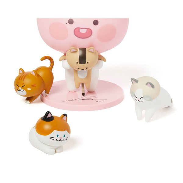 Apeach x KangDaniel - Apeach with Cats Doll Figure Set Supply - Image 4
