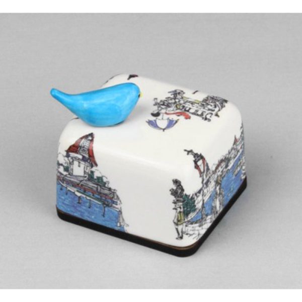 HK Studio - Moony Ceramic Riverside Musical Paperweight Discount - Image 5