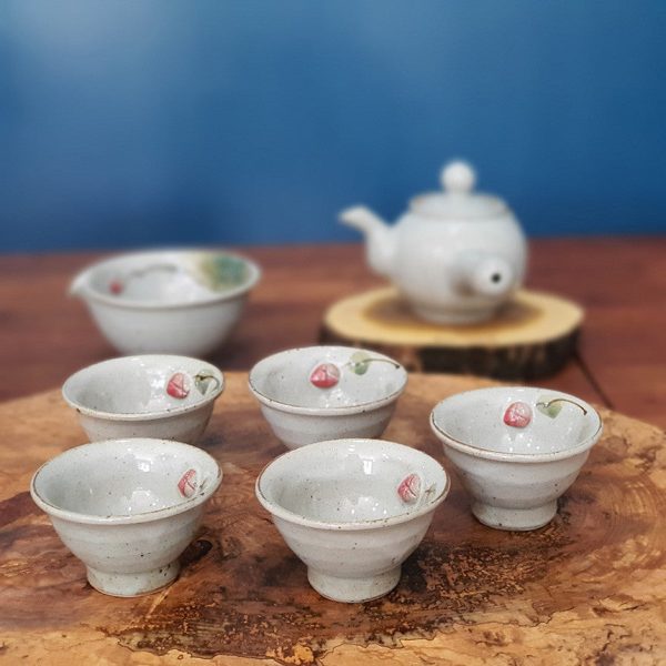 Bosan Pottery - Buncheong Kite Porcelain Traditional Tea Set For Cheap