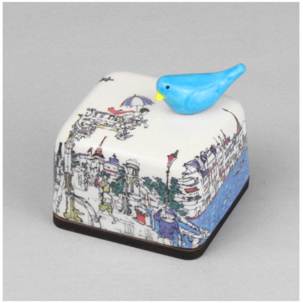 HK Studio - Moony Ceramic Riverside Musical Paperweight Discount - Image 2