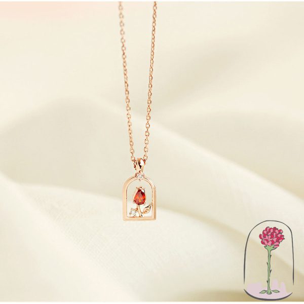 Le Petit Prince x OST - Pride Rose Rose Gold Necklace For Discount - Image 5