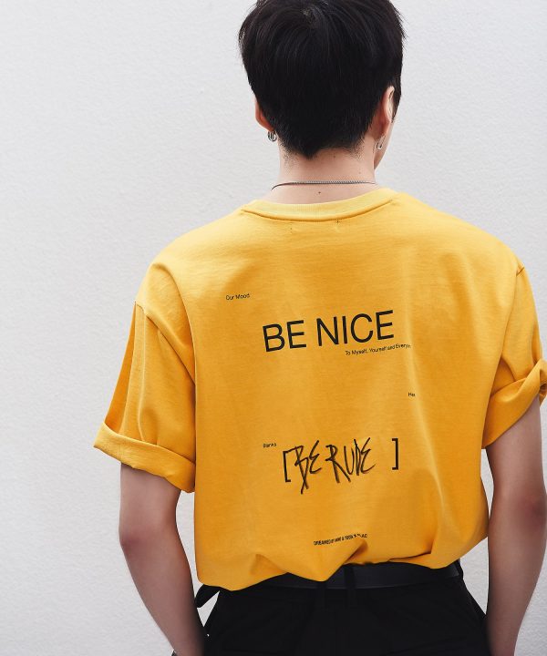 PLAC x MINO YOON - Be Nice Graphic T-Shirts Sale - Image 2