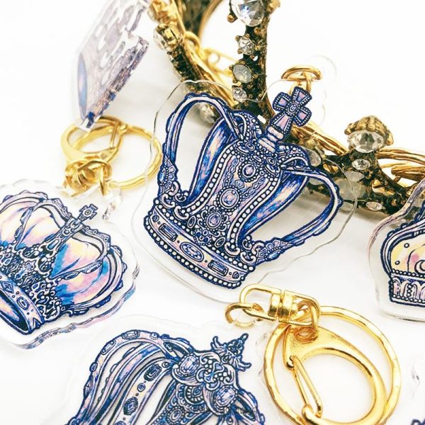 Libet - Crown Acrylic Keyring Fashion - Image 3