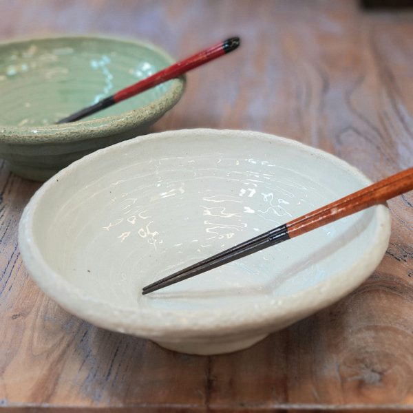 Bosan Pottery - Bone White Porcelain Noodle Bowl Online - Image 4