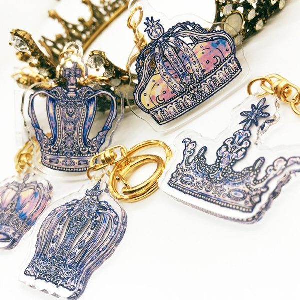 Libet - Crown Acrylic Keyring Fashion