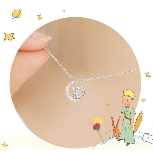 Le Petit Prince x OST - Le Petit Prince with The Moonlight Silver Necklace Hot on Sale - Image 2