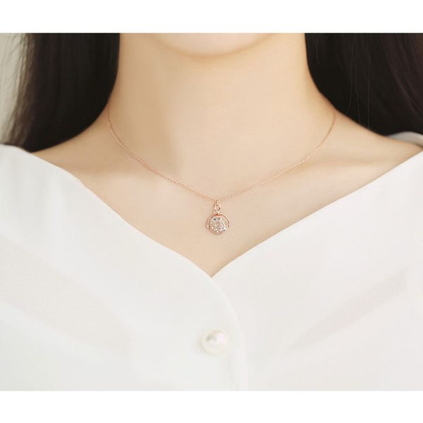 Le Petit Prince x OST - Double-sided Planet Rose Gold Coin Necklace Cheap - Image 3
