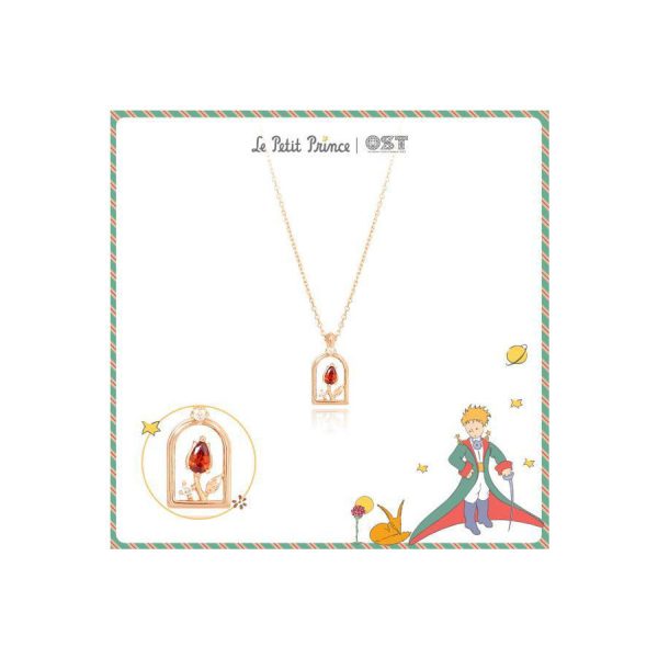 Le Petit Prince x OST - Pride Rose Rose Gold Necklace For Discount