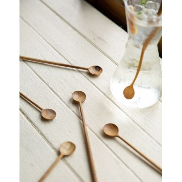Bosan Pottery - Teak Round Long Spoon Hot on Sale - Image 3