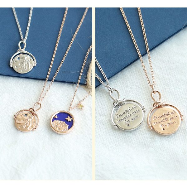 Le Petit Prince x OST - Double-sided Planet Silver Coin Necklace Online Hot Sale - Image 5