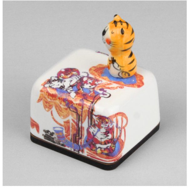 HK Studio - Twelve Earthly Branches Band Musical Paperweight - Tiger on Sale - Image 2