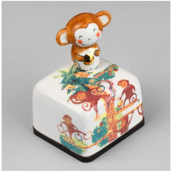 HK Studio - Twelve Earthly Branches Band Musical Paperweight - Monkey Hot on Sale