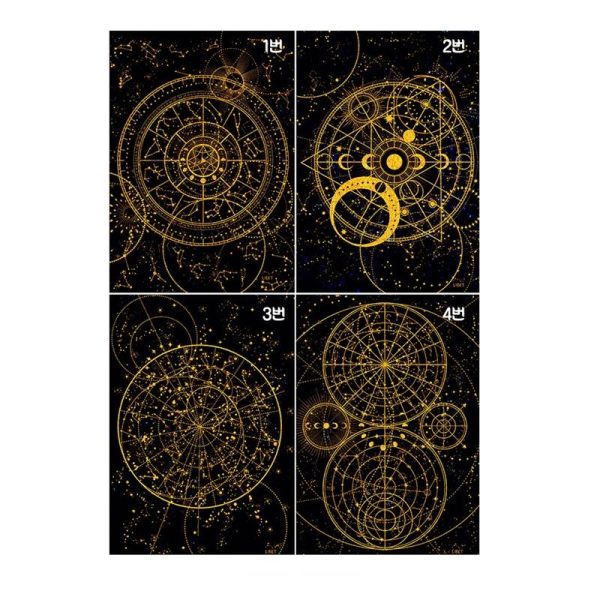 Libet - Gold Leaf Universe Postcard Set For Cheap - Image 2
