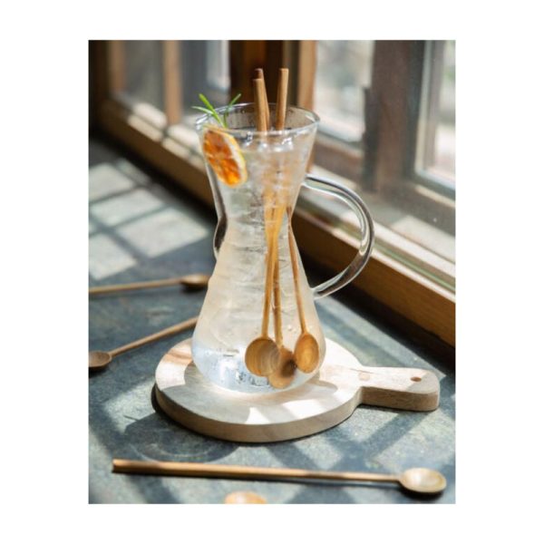 Bosan Pottery - Teak Round Long Spoon Hot on Sale