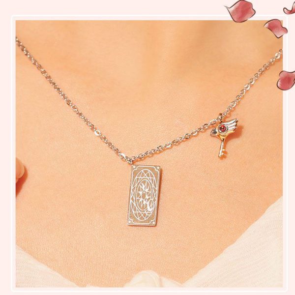 OST x Cardcaptor Sakura - Card Key Steel Necklace For Sale - Image 4