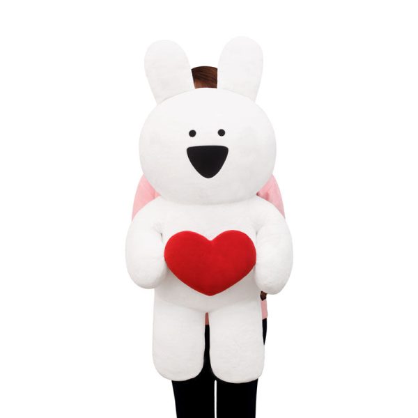 Overaction Bunny - Bunny With Heart Plushie (100cm) Online Sale - Image 2