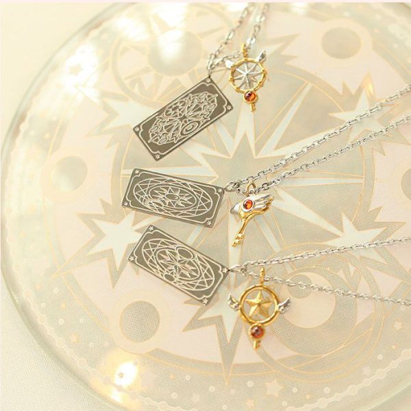 OST x Cardcaptor Sakura - Card Key Steel Necklace For Sale - Image 2
