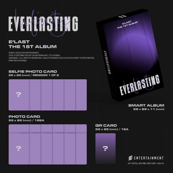 E LAST - [EVERLASTING] 1st Album SMART ALBUM RANDOM Version Online - Image 2