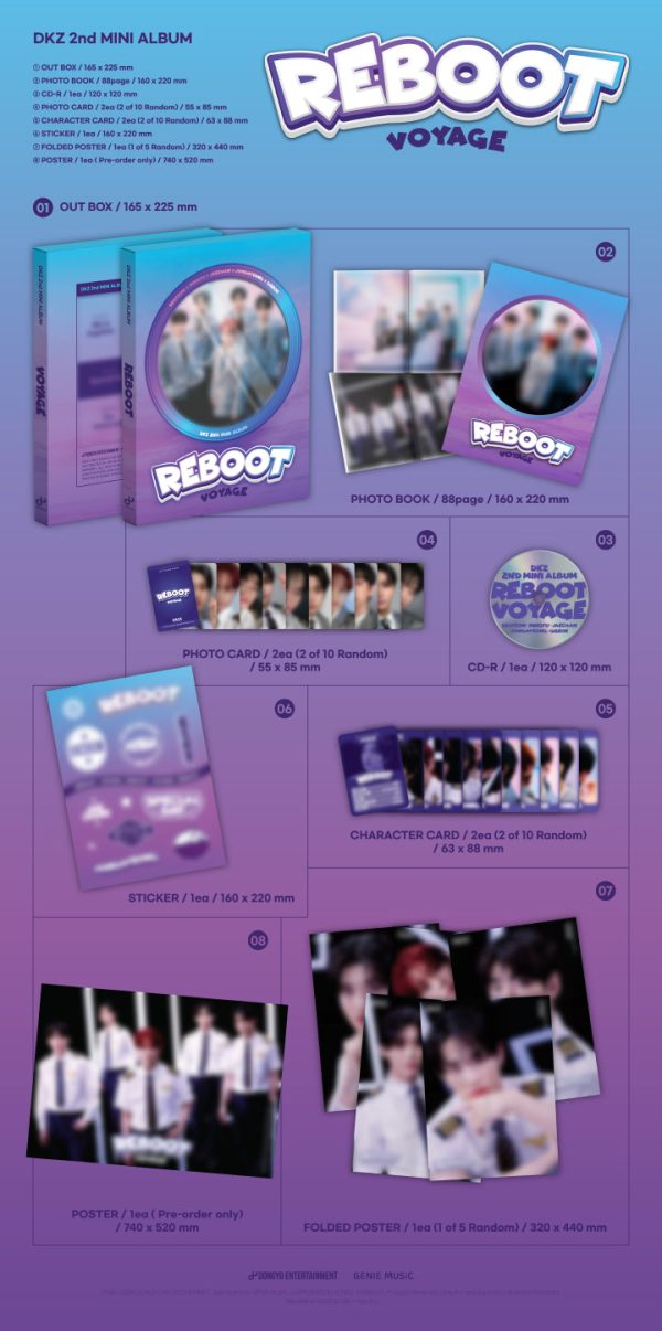 DKZ - [REBOOT] 2nd Mini Album 2 Version SET For Cheap - Image 3
