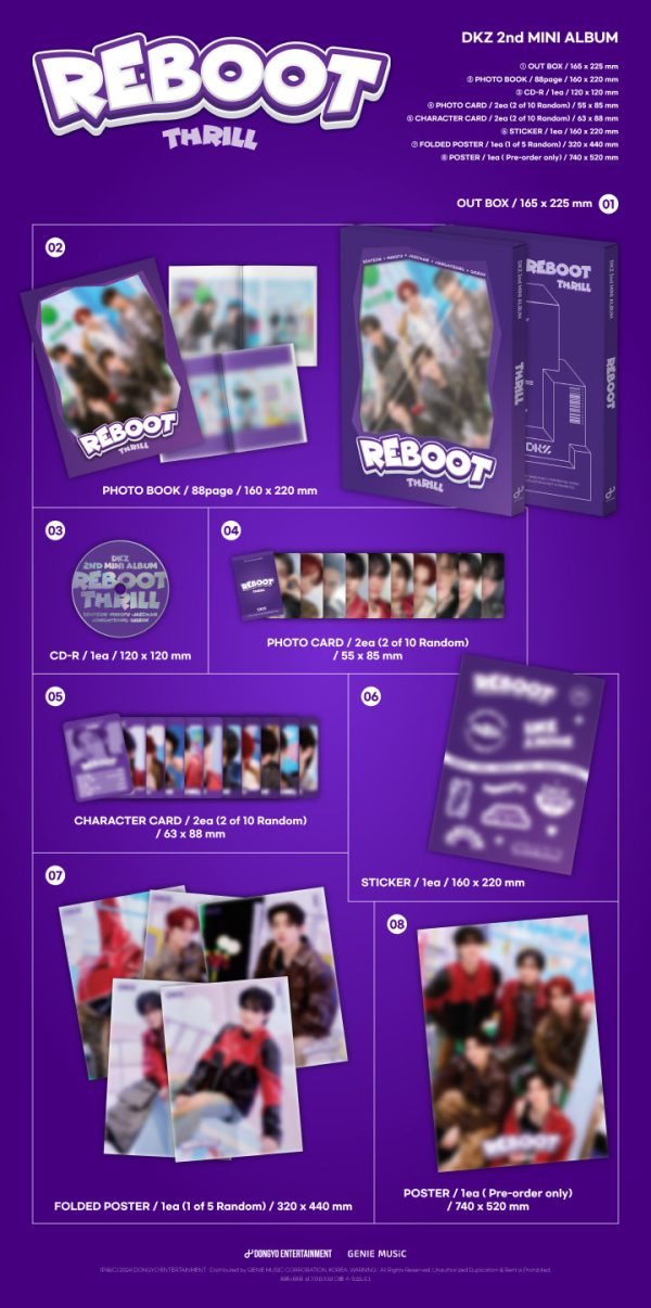 DKZ - [REBOOT] 2nd Mini Album 2 Version SET For Cheap - Image 2