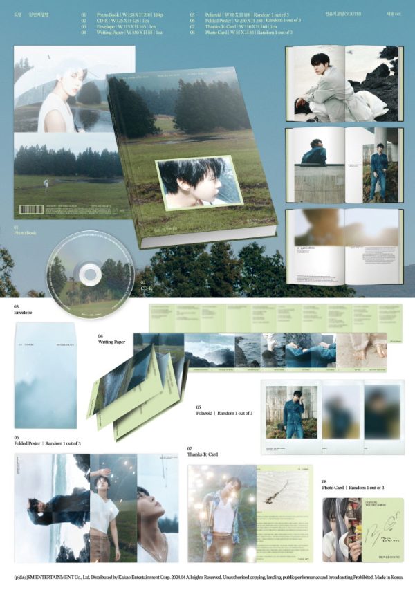 DOYOUNG - [YOUTH   청춘의 포말] 1st Album 새봄 (NEW SPRING) Version on Sale - Image 2