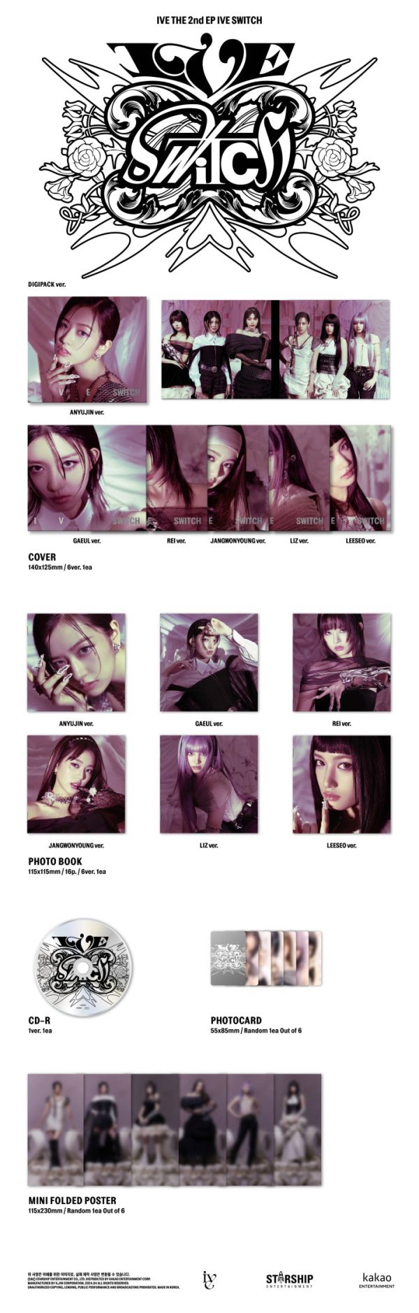 IVE - [IVE SWITCH] 2nd EP Album DIGIPACK LIZ Version Cheap - Image 2