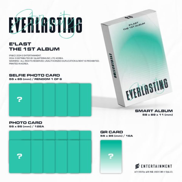 E LAST - [EVERLASTING] 1st Album SMART ALBUM RANDOM Version Online - Image 3
