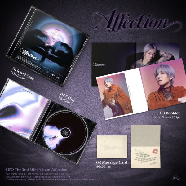 BE O - [AFFECTION] 2nd Mini Album JEWEL Version Discount - Image 2