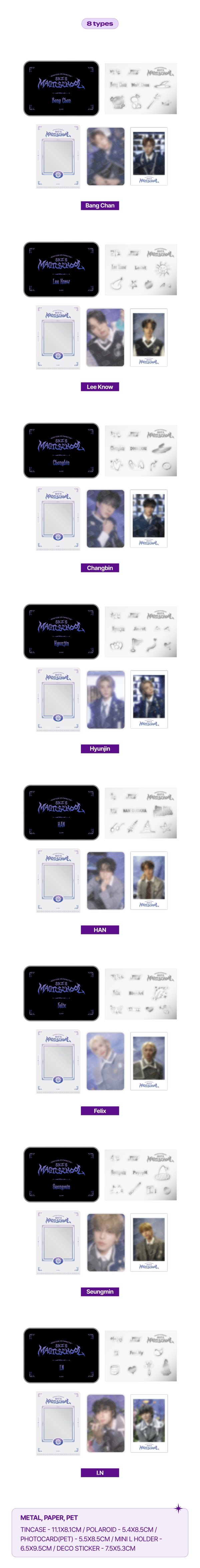 Stray Kids - [SKZ S MAGIC SCHOOL] PHOTO DECO SET For Discount - Image 2